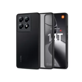   Tech-Protect Magmat szilikon tok - Xiaomi 14T - fekete/átlátszó