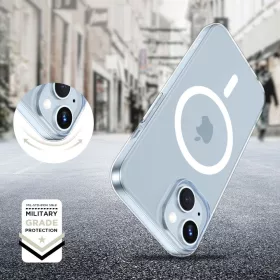   Tech-Protect FlexAir MagSafe szilikon tok - Apple iPhone 15 - átlátszó