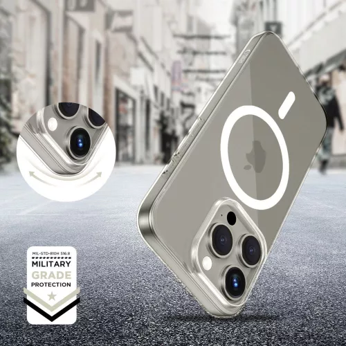Tech-Protect FlexAir MagSafe szilikon tok - Apple iPhone 15 Pro - átlátszó