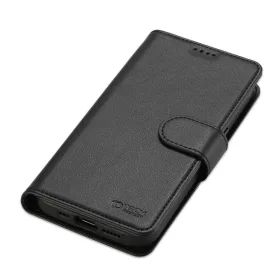   Tech-Protect Wallet Flip oldalra nyíló tok + Magsafe tok - Apple iPhone 15 Pro - fekete