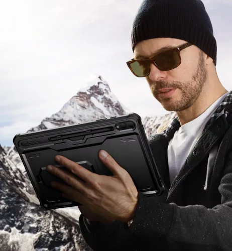 Tech-Protect Kevlar Pro ütésálló tok - Samsung Galaxy Tab S9+ / S10+ 12,4" X810/X816B/X826B - fekete