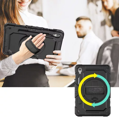 Tech-Protect Solid ütésálló tok Galaxy Tab S9 FE/S10 FE/S10 LITE 10.9 kijelzővédővel - fekete - OEM