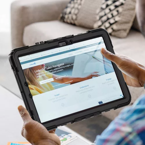 Tech-Protect Solid ütésálló tok Galaxy Tab S9 FE/S10 FE/S10 LITE 10.9 kijelzővédővel - fekete - OEM