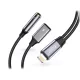 Tech-Protect UltraBoost Lightning/3,5mm jack+Lightning adapter - fekete/szürke