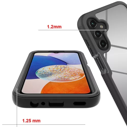 Tech-Protect Defense 360 ütésálló tok - Samsung A155 Galaxy A15 4G/5G - fekete