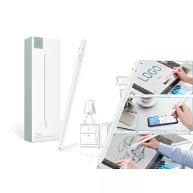   Tech-Protect Active Stylus Pen aktív toll rajzoláshoz,jegyzeteléshez, Android/iOS/Windows 10 - fehér