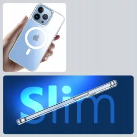   Tech-Protect Magmat Magsafe szilikon tok - Apple iPhone 13 - átlátszó