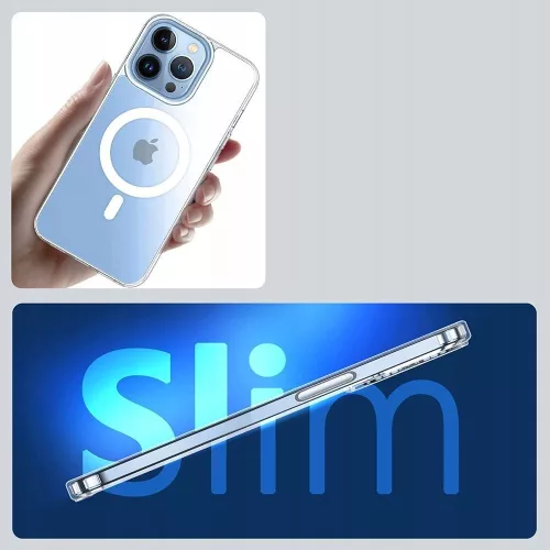 Tech-Protect Magmat Magsafe szilikon tok - Apple iPhone 13 - átlátszó