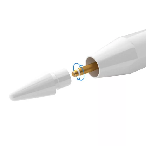 Tech-Protect Digital Magnetic Stylus Pen-2 aktív toll rajzhoz, jegyzethez, Apple iPad-hez - fehér