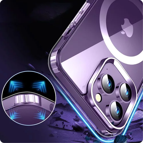 Tech-Protect FlexAir Hybrid MagSafe szilikon tok - Apple iPhone 15 Pro - átlátszó