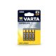 VARTA Superlife Zinc-Carbon AAA ceruza elem - 4 db/csomag