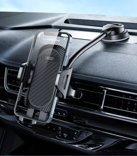 XO C85 autós tartó műszerfalra/szélvédőre - 4,7-7,2"méret - fekete