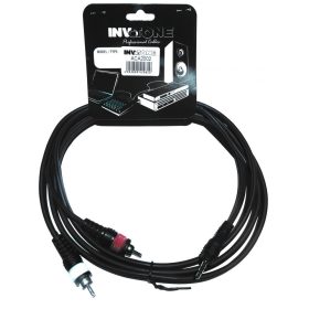Invotone ACA2002 3,5-es Sztereo Jack  2 x RCA, 2 méter