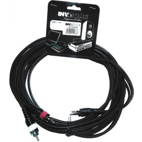 Invotone ACA2005 3,5-es Sztereo Jack  2 x RCA, 5méter
