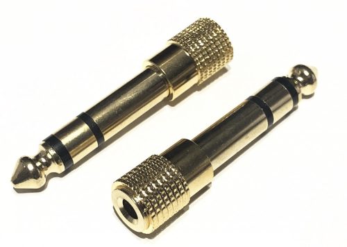 Invotone AD150G 6,3 Sztereó Jack Papa - 3,5 Sztereó Jack Mama, Aranyozott