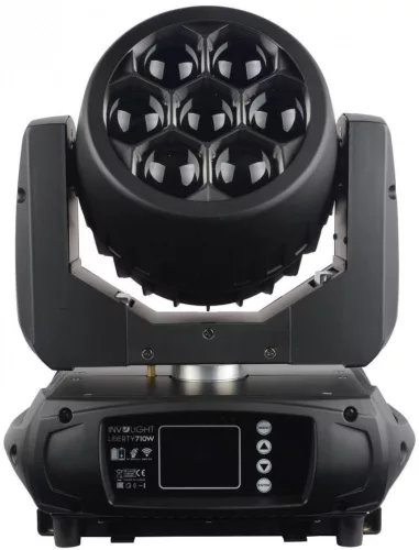 Involight  LIBERTY710W Vezeték nélküli DMX jel vevővel szerelt, akkumulátoros WASH lámpa