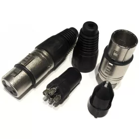   Invotone XLR3F100BK Szerelhető, gumi törésgátlós Mama XLR