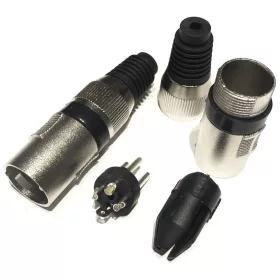   Invotone XLR3M200BK  Szerelhető, fém törésgátlós Papa XLR