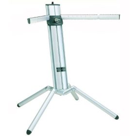   König & Meyer Baby Spider Pro billentyűállvány – alumínium, bővíthető, anodizált ezüst