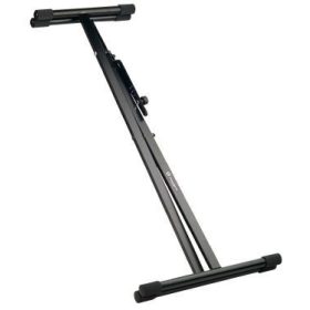   König & Meyer billentyűállvány – X-típusú, alacsonyan használható, könnyen kezelhető, fekete