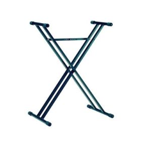   König & Meyer billentyűállvány – duplavázas, acél, fekete