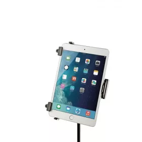   König & Meyer 19795 univerzális tablet PC tartó – állvány tetejére rögzíthető, 163-242 x 102-189 x 5-11 méretű tabletekhez, fekete