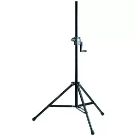   König & Meyer hangfalállvány – professzionális, kurblis emelés, fém rögzítők, fekete