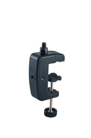 König & Meyer 23720 asztali satu 3/8'' csavarral, gégecsőhöz, fekete
