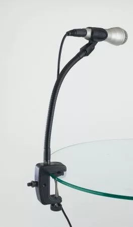 König & Meyer 23720 asztali satu 3/8'' csavarral, gégecsőhöz, fekete
