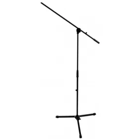   König & Meyer mikrofonállvány gémes, hosszú, összecsukható lábbal, fém alappal, fekete KM-25400-300-55