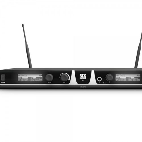 Ld Systems LDU506HHC2 diversity mikrofon készlet – dupla vevő, 2 db kondenzátor kapszulás kézi adóval, 655-679 MHz