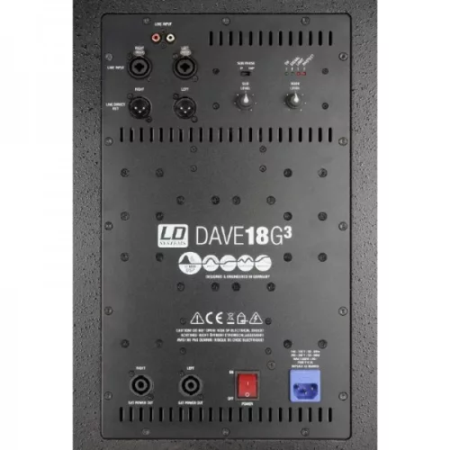 LD Systems - DAVE18FG3 aktív  kompakt 18"-os 1200 W RMS PA rendszer