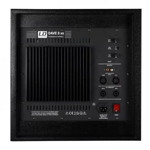 LD Systems DAVE8 - aktív, 350 W-os multimédia rendszer 8"-os mélynyomóval és két 4"-os szatellittel, fekete