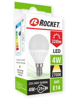 Rocket G45 4W E14 2700K LED Fényforrás