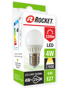 Rocket G45 4W E27 2700K LED Fényforrás