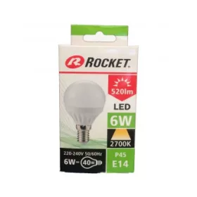 Rocket G45 6W E14 2700K LED Fényforrás