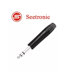 Seetronic MP3X-B Sztereo 6.3 jack dugó (fekete)