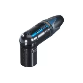   Neutrik NC10MRX14B 8+2 (10) pólusú XLR dugó pipa, lengő, aranyozott érintkező, fekete ház