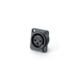   Neutrik NC3FPP 3 pólusú XLR aljzat ezüstözött érintkező, műanyag ház