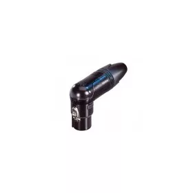   Neutrik NC3FRXB 3 pólusú XLR aljzat pipa, lengő, aranyozott érintkezők, fekete ház