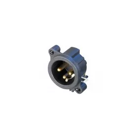 Neutrik NC3MAH 3 pólusú XLR dugó vízszintes nyákhoz