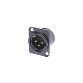   Neutrik NC3MDLB1 3 pólusú XLR dugó aranyozott érintkező, fekete