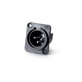   Neutrik NC3MPP 3 pólusú XLR aljzat ezüstözött érintkező, műanyag ház