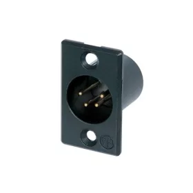   Neutrik NC4MPB 4 pólusú XLR dugó aranyozott érintkező, fekete