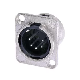   Neutrik NC5MDL1 5 pólusú XLR dugó ezüstözött érintkező,