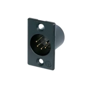   Neutrik NC5MPB 5 pólusú XLR dugó aranyozott érintkező, fekete