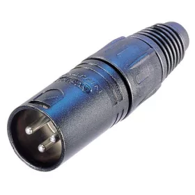   Neutrik NC5MXB 5 pólusú XLR dugó egyenes, lengő, aranyozott érintkező, fekete ház