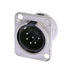   Neutrik NC6MDL1 6 pólusú XLR dugó ezüstözött érintkező,