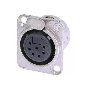   Neutrik NC7FDL1 7 pólusú XLR aljzat ezüstözött érintkező,