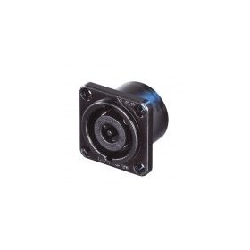   Neutrik NL8MPRBAG 8 pólusú hangfalcsatlakozó fekete előlappal, beépíthető, kerek házzal